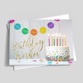 Confetti Cake Birthday Card