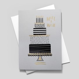 Glam Cake Birthday Card