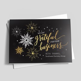 Golden Snowflake Gratitude