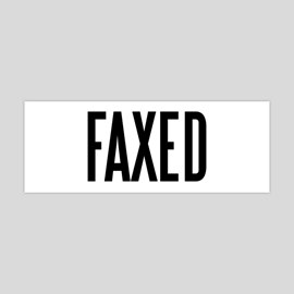 Faxed