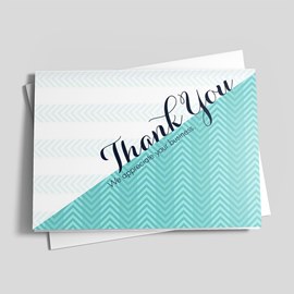 Teal Chevron Thank You