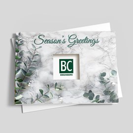 Seasonal Eucalyptus Holiday Card