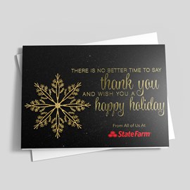 Gracious Snowflakes Holiday Card