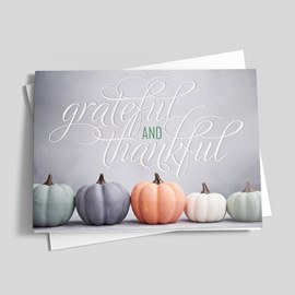 Paint by Pumpkin Thanksgiving Card