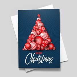 Ornament Tree Christmas Card