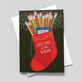 Stocking Accounts Holiday Card