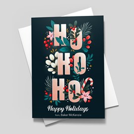 Joyful Flowers Holiday Card