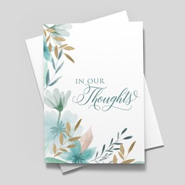 Thoughtful Fields Sympathy Card