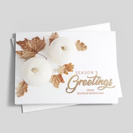 Winter Pumpkins Holiday Card