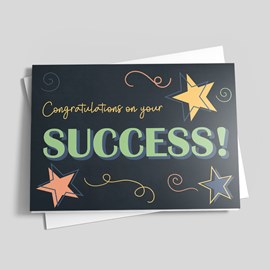 Star Success Congratulations Card