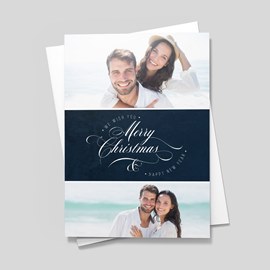 Christmas Navy Photo Card